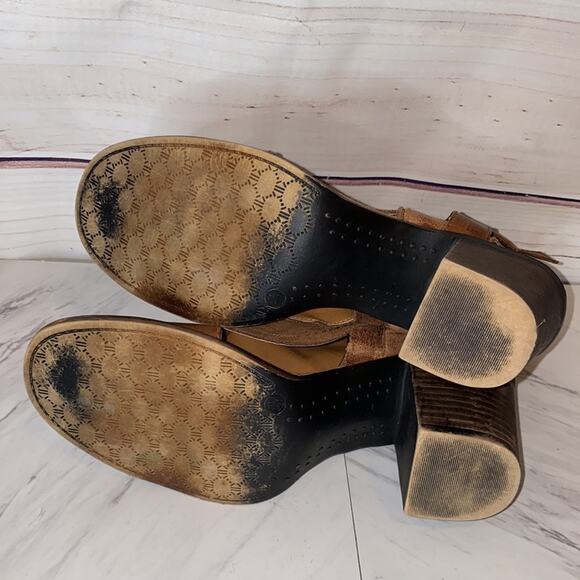 Vintage 93 Grace Heeled Booties Shoes Faux Leather Size 9 - Picture 10 of 14